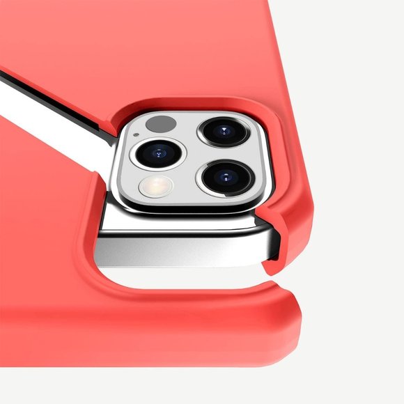 Itskins Hybrid Silk Protective Phone Case for iPhone 12 Pro Max - Coral - Picture 5 of 6